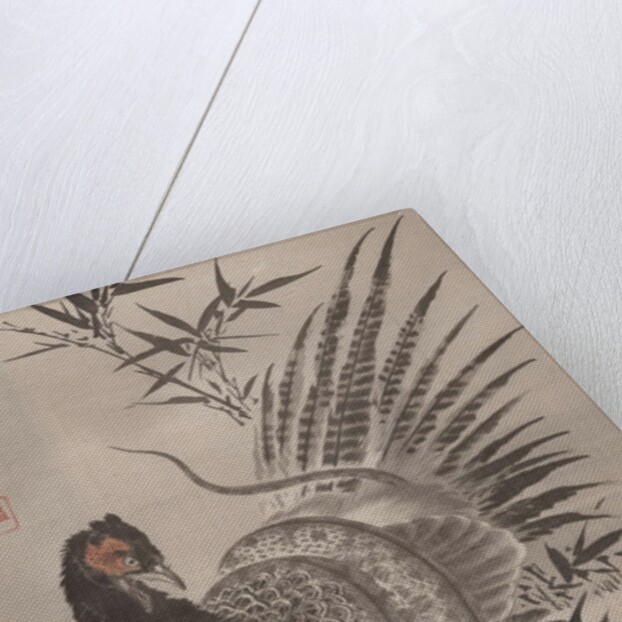 Pheasant Caught by a Snake, ca. 1887 by Kawanabe Kyosai