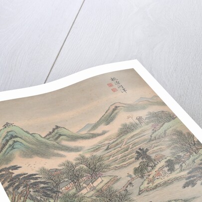 Eight landscapes, 1699 by Lu Han