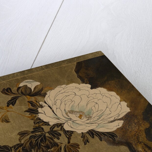 Lacquer Paintings of Various Subjects: Peonies, 1882 by Shibata Zeshin