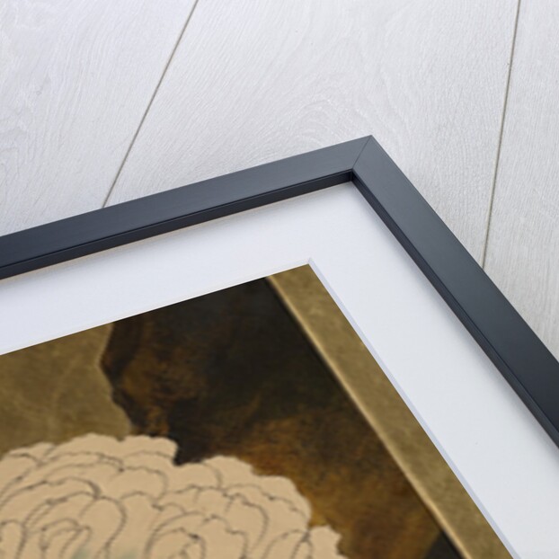 Lacquer Paintings of Various Subjects: Peonies, 1882 by Shibata Zeshin