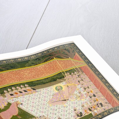 Maharana Sarup Singh Inspects a Prize Stallion, 1845-46 by Tara