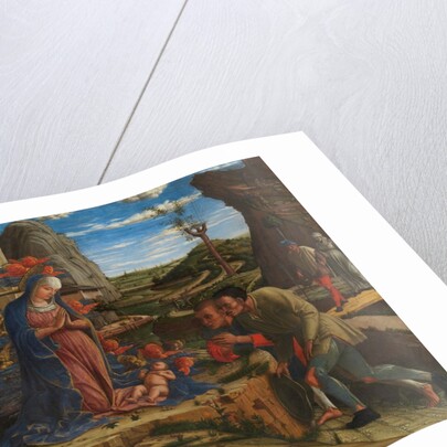 The Adoration of the Shepherds, shortly after 1450 by Andrea Mantegna