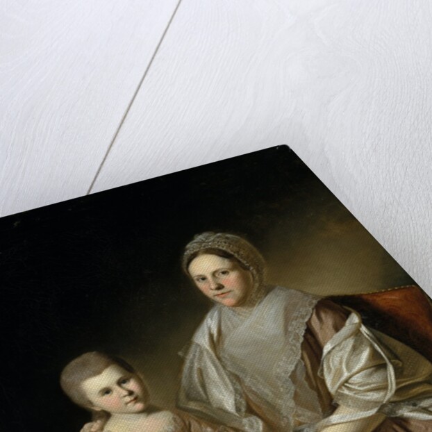 Mrs. Samuel Mifflin and Her Granddaughter Rebecca Mifflin Francis, 1777-80 by Charles Willson Peale