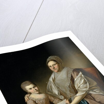 Mrs. Samuel Mifflin and Her Granddaughter Rebecca Mifflin Francis, 1777-80 by Charles Willson Peale