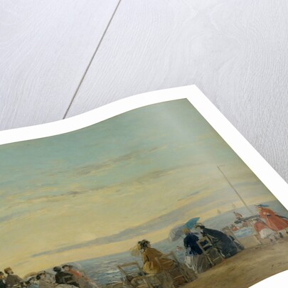 On the Beach, Sunset, 1865 by Eugene Louis Boudin