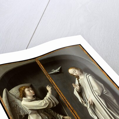 Archangel Gabriel; The Virgin Annunciate, ca. 1510 by Gerard David