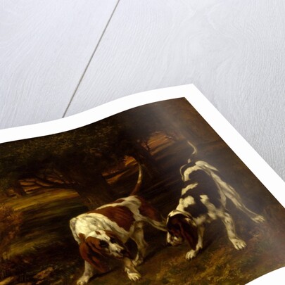 Hunting Dogs with Dead Hare, 1857 by Gustave Courbet