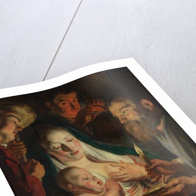 The Holy Family with Shepherds, 1616 by Jacob Jordaens