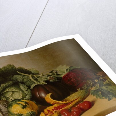 Still Life: Balsam Apple and Vegetables, ca. 1820s by James Peale
