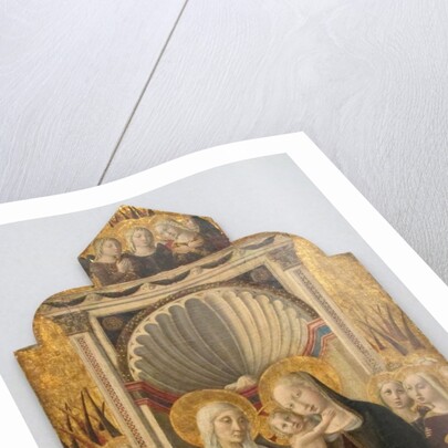 Saint Anne and the Virgin and Child Enthroned with Angels, ca. 1458-61 by Niccolò da Foligno