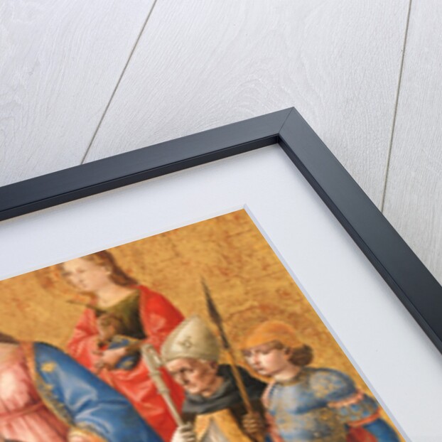 Madonna and Child with Six Saints, late 1440s by Pesello Peselli