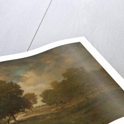 A River in a Meadow, probably late 1830s-early 1840s by Theodore Rousseau