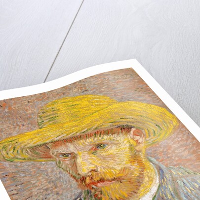 Self-Portrait with a Straw Hat, 1887 by Vincent van Gogh