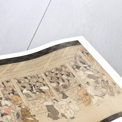 A Nenbutsu Gathering at Ichiya, Kyoto, from the Illustrated Biography of the Monk…, late 14th cent by Unknown