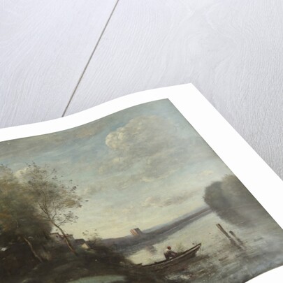 River with a Distant Tower, 1865 by Jean-Baptiste-Camille Corot