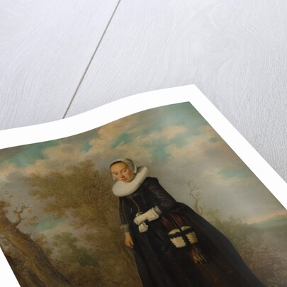 A Young Woman in a Landscape by Dutch Painter