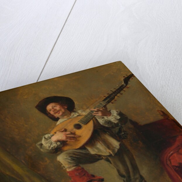 Soldier Playing the Theorbo, 1865 by Jean Louis Ernest Meissonier