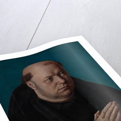 Portrait of a Monk in Prayer by French Painter