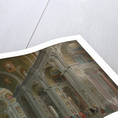 Interior of Saint Peter's, Rome, after 1754 by Giovanni Paolo Panini