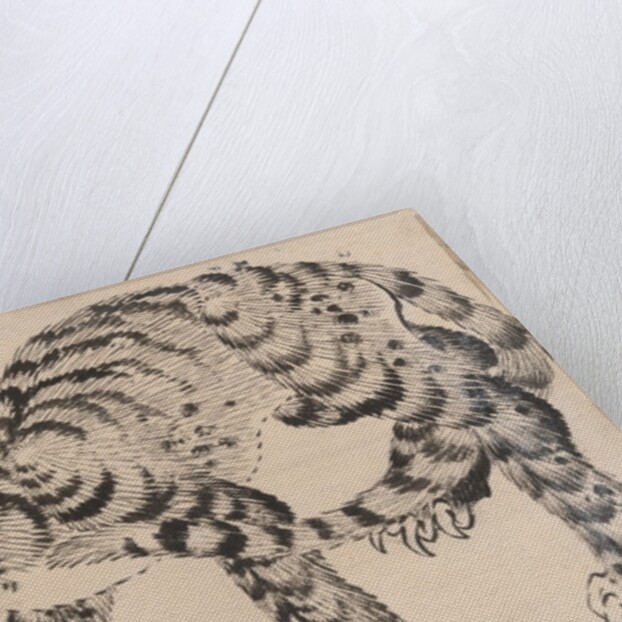 Tiger, 19th century by Hokusai School
