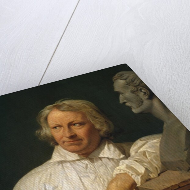 Bertel Thorvaldsen with the Bust of Horace Vernet, 1833 or later by Émile Jean-Horace Vernet