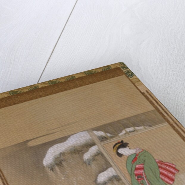 Painting the Eyes on a Snow Rabbit , ca. 1780 by Isoda Koryusai