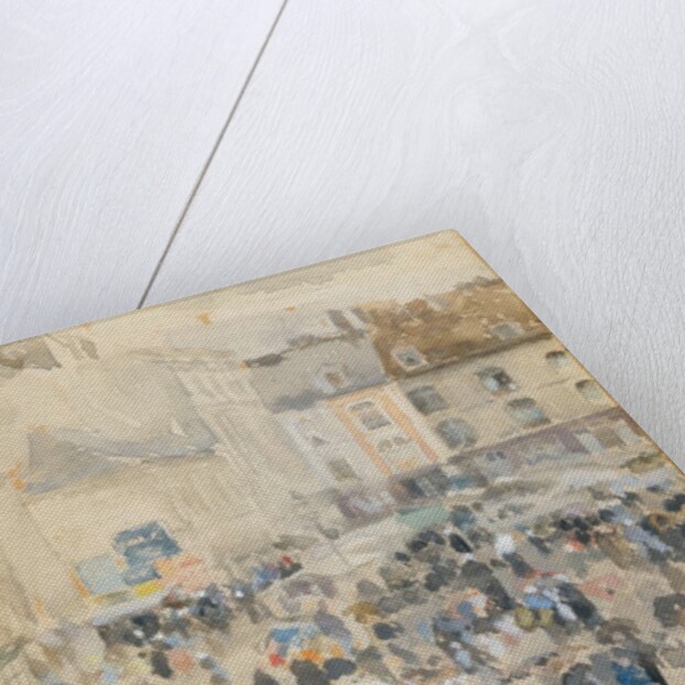 Variations in Violet and Grey?Market Place, Dieppe, 1885 by James Abbott McNeill Whistler