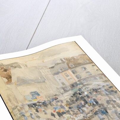 Variations in Violet and Grey?Market Place, Dieppe, 1885 by James Abbott McNeill Whistler