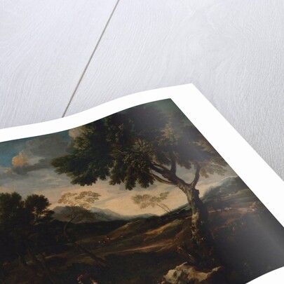 Landscape with a Battle between Two Rams, ca. 1640 by Jan Miel