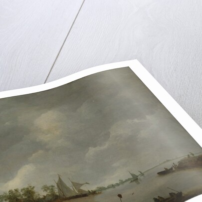 River View with a Village Church by Style of Jan van Goyen