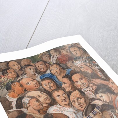Tableau of Indian Faces, 1811-ca. 1813 by John Lewis Krimmel