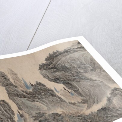 Landscape after Dong Yuan, Juran, Ma Yuan, and Xia Gui, dated yiwei ??, 1655? by Li Zai