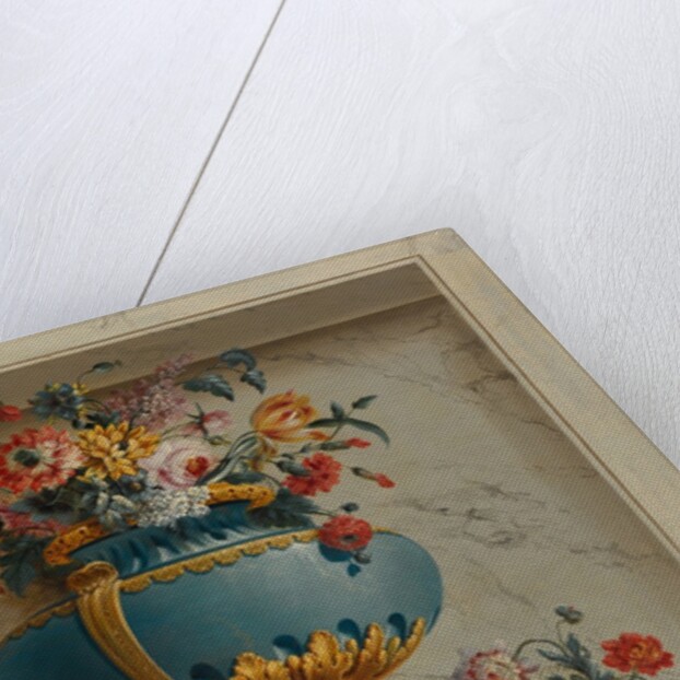 Vase of Flowers in a Niche by Michel Bruno Bellenge