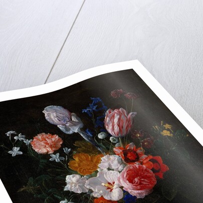 A Bouquet of Flowers in a Crystal Vase, 1662 by Nicolaes van Veerendael