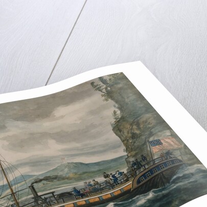 Steamboat Travel on the Hudson River, 1811-ca.1813 by Pavel Petrovic Svin'in