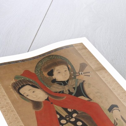 Lady and Attendant, 19th century by Unknown