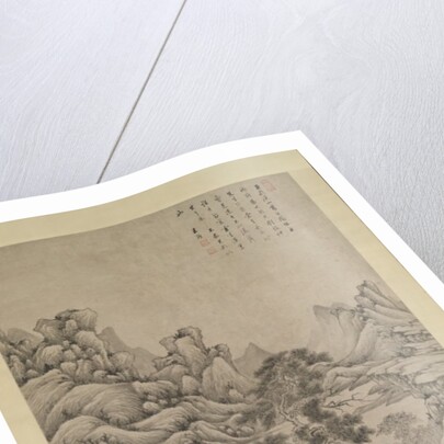 Lofty Scholar among Streams and Mountains, in the manner of Juran, late 17th century by Wang Jian