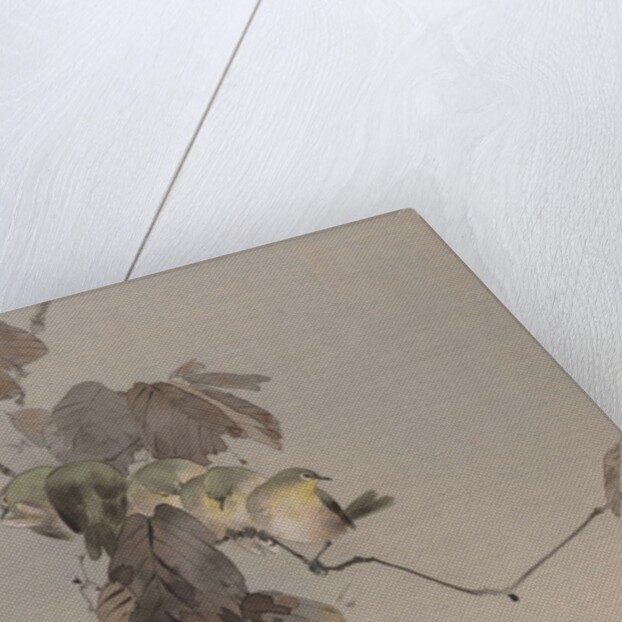 Birds on a Branch, ca. 1887 by Watanabe Seitei