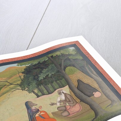 Queen Choladevi Before the Hermit-Sage Angiras… from a Dispersed Vrataraja…, ca. 1790 by Unknown