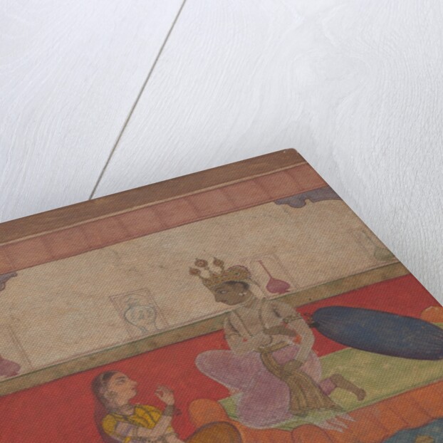 Radha Speaks to Krishna: Page from the Boston Rasikapriya, ca. 1610 by Unknown