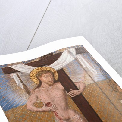 Man of Sorrows with Kneeling Donor, fourth quarter 15th century with modern additons by Unknown