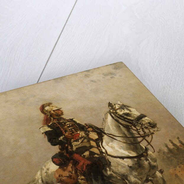 A Cavalryman, 1884 by Alphonse de Neuville