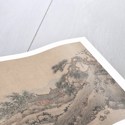 Landscape with Man Crossing Bridge by Shen Zhou