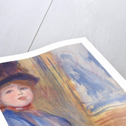 Young Girl in a Blue Dress, ca. 1890 by Pierre-Auguste Renoir