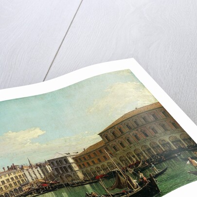 The Grand Canal, Venice, Looking South toward the Rialto Bridge, 1730s by Canaletto