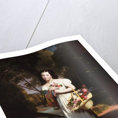 Little Girl with Flowers, ca. 1830 by Charles Cromwell Ingham