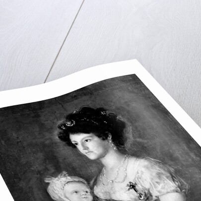 Infanta María Luisa and Her Son Carlos Luis by Goya (copy after)