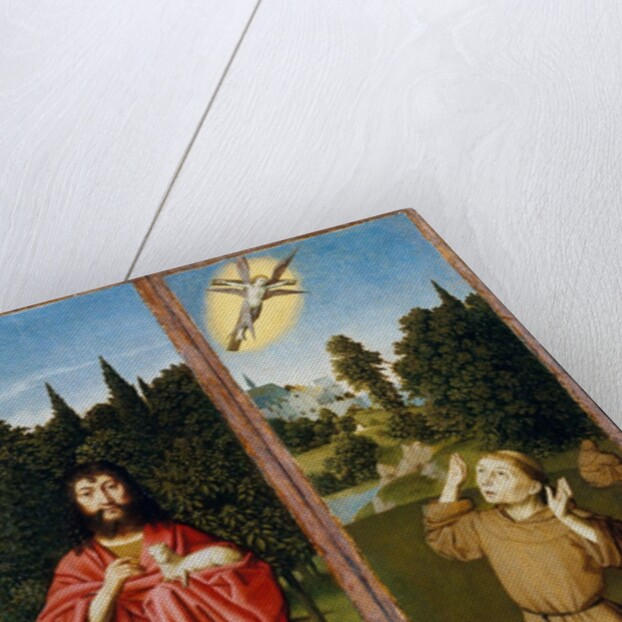 Saint John the Baptist; Saint Francis Receiving the Stigmata, ca. 1485-90 by Gerard David