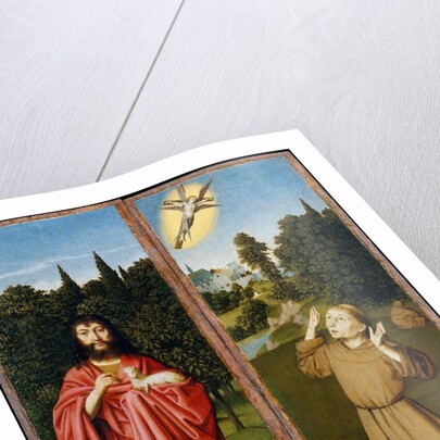 Saint John the Baptist; Saint Francis Receiving the Stigmata, ca. 1485-90 by Gerard David