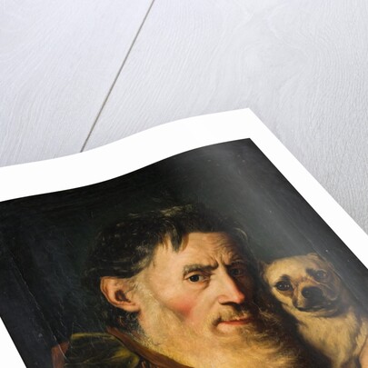 An Old Man with a Dog, 1740s by Giacomo Ceruti